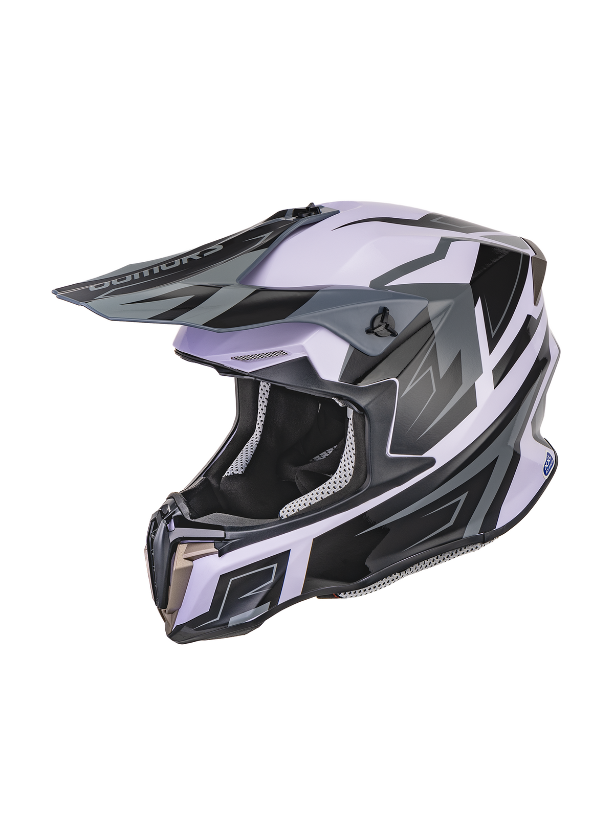 Oumurs 806 Off-Road Helmet | White & Gray
