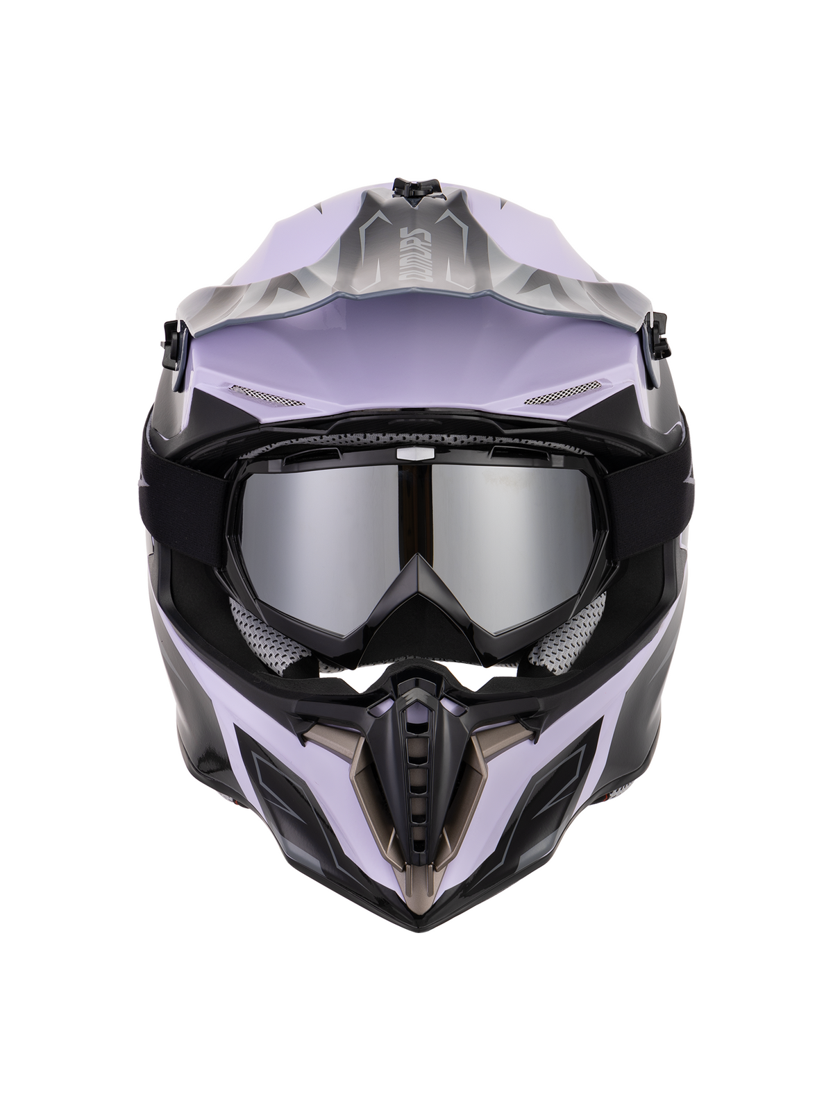 Oumurs 806 Off-Road Helmet | White & Gray
