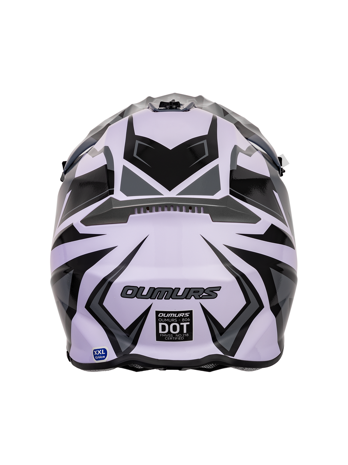 Oumurs 806 Off-Road Helmet | White & Gray