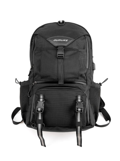 Oumurs Motorcycle Helmet Backpack 50L Black