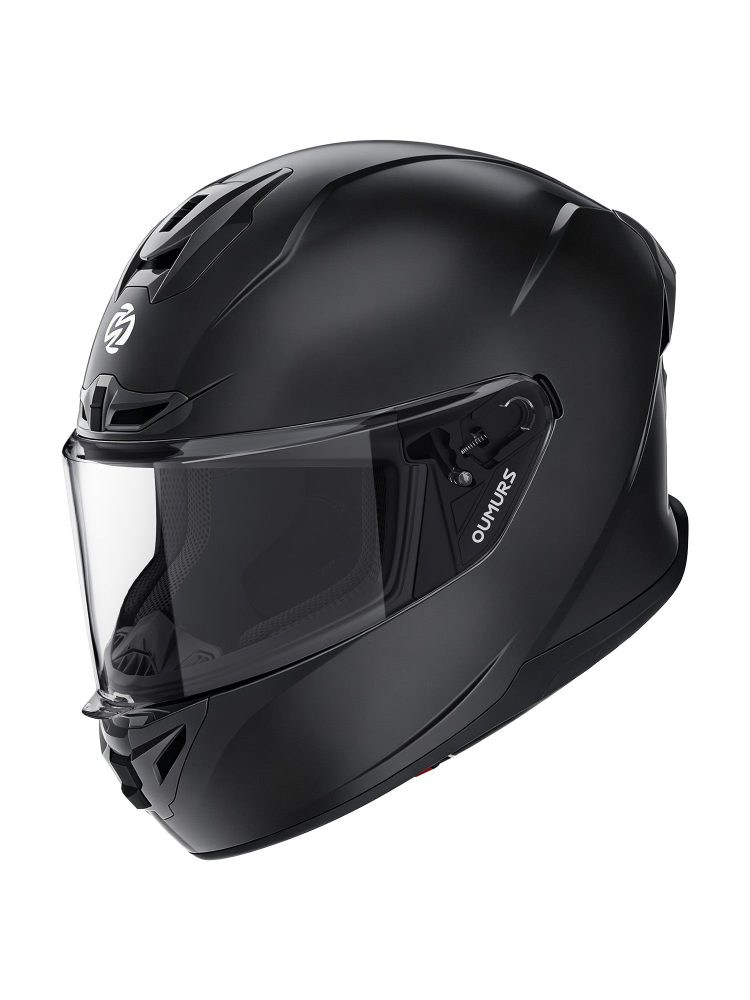 Oumurs-361S Full Face Street Helmet, ECE 22.06 & DOT Certified, Matte Black