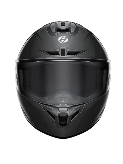 Oumurs-361S Full Face Street Helmet, ECE 22.06 & DOT Certified, Matte Black
