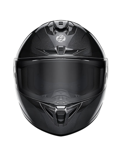 G361S Full Face Street Helmet, ECE 22.06 & DOT Certified, Cosmo Black