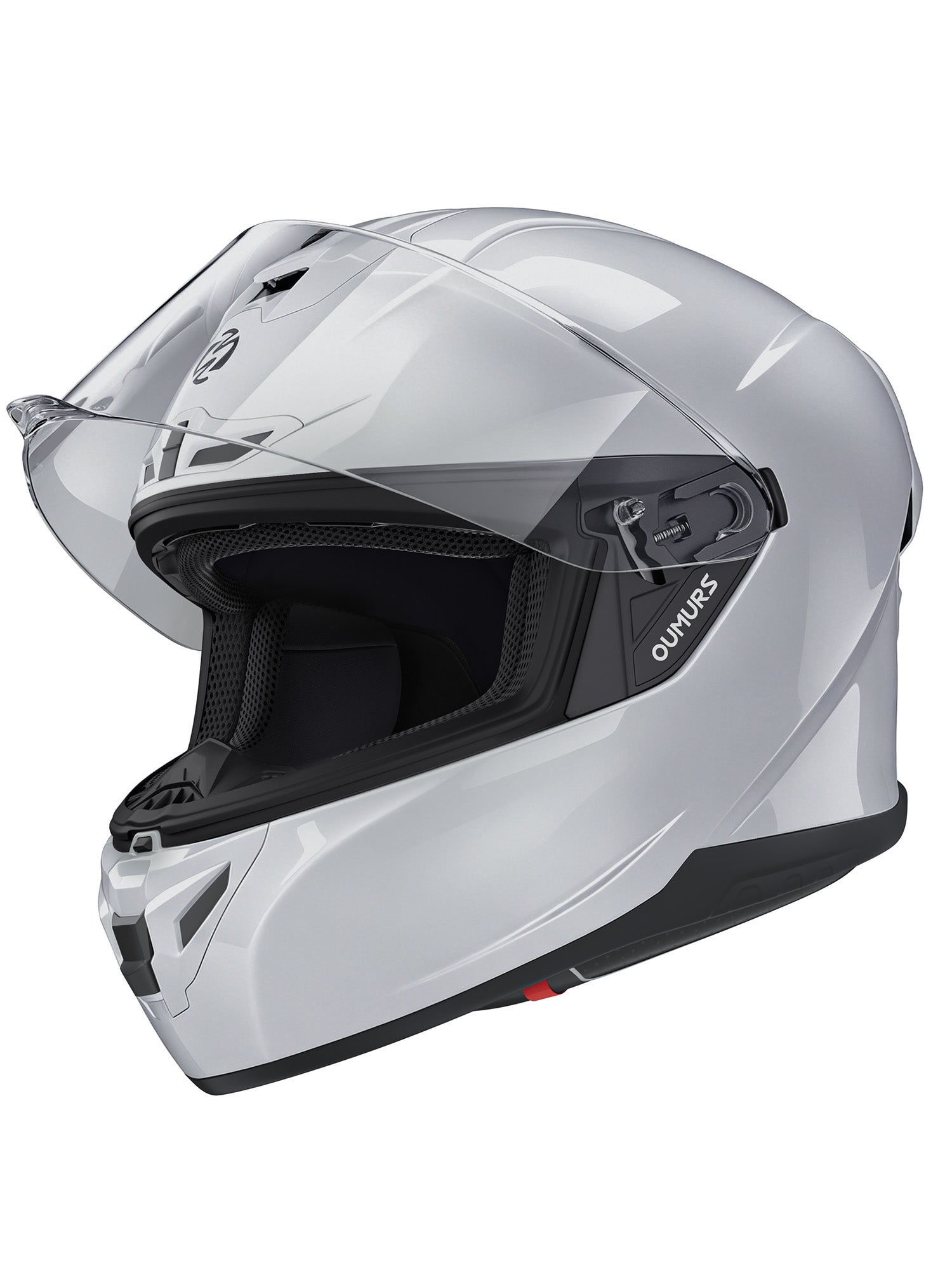 Oumurs-361S Full Face Street Helmet, ECE 22.06 & DOT Certified, Concrete Gray