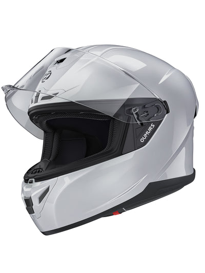 Oumurs-361S Full Face Street Helmet, ECE 22.06 & DOT Certified, Concrete Gray