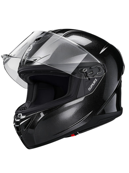 G361S Full Face Street Helmet, ECE 22.06 & DOT Certified, Cosmo Black