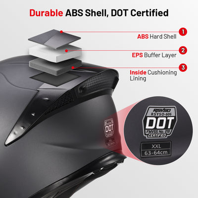 Dual Visor Full Face Motorcycle Helmet