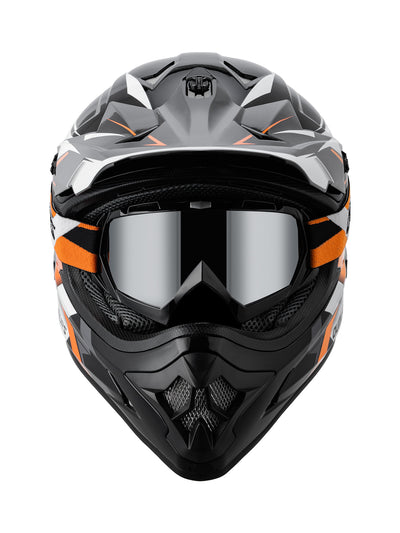 Oumurs 805 Off-Road Helmet | Victory Orange
