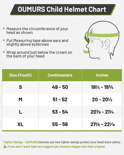 OUMURS 125A Youth Dirt Bike Helmet Dino