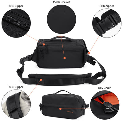Oumurs 6L Crossbody Bag Sling Bag for Men and Women
