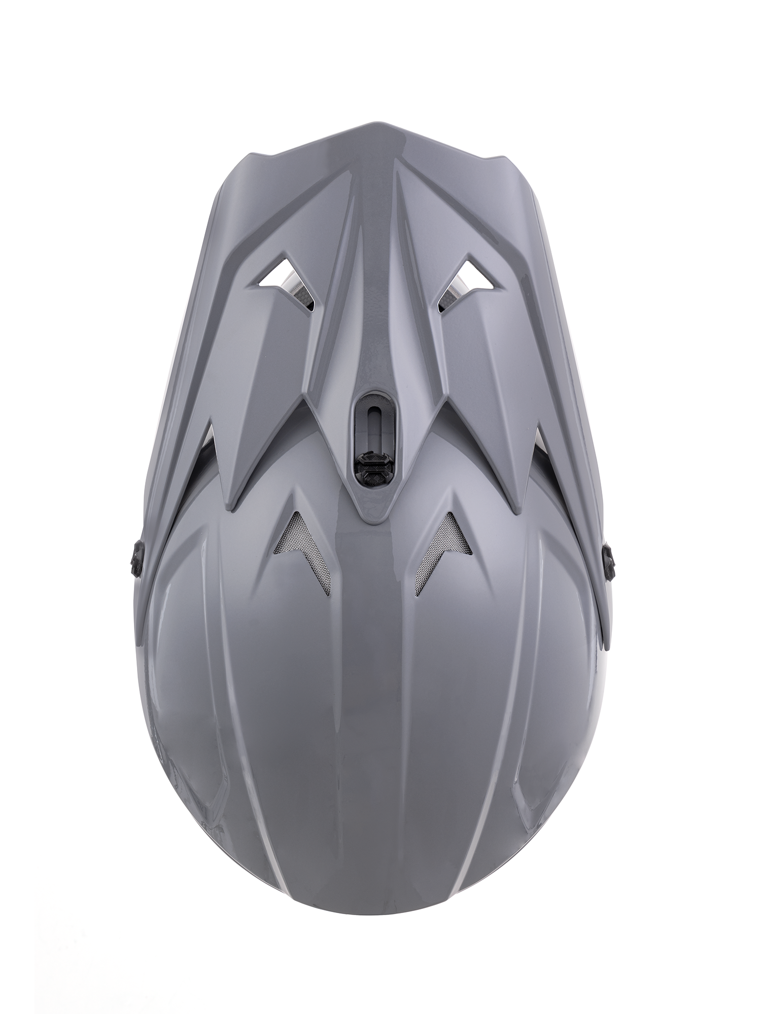 Oumurs 805 gray off-road motocross helmet, top view
