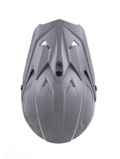 Oumurs 805 gray off-road motocross helmet, top view