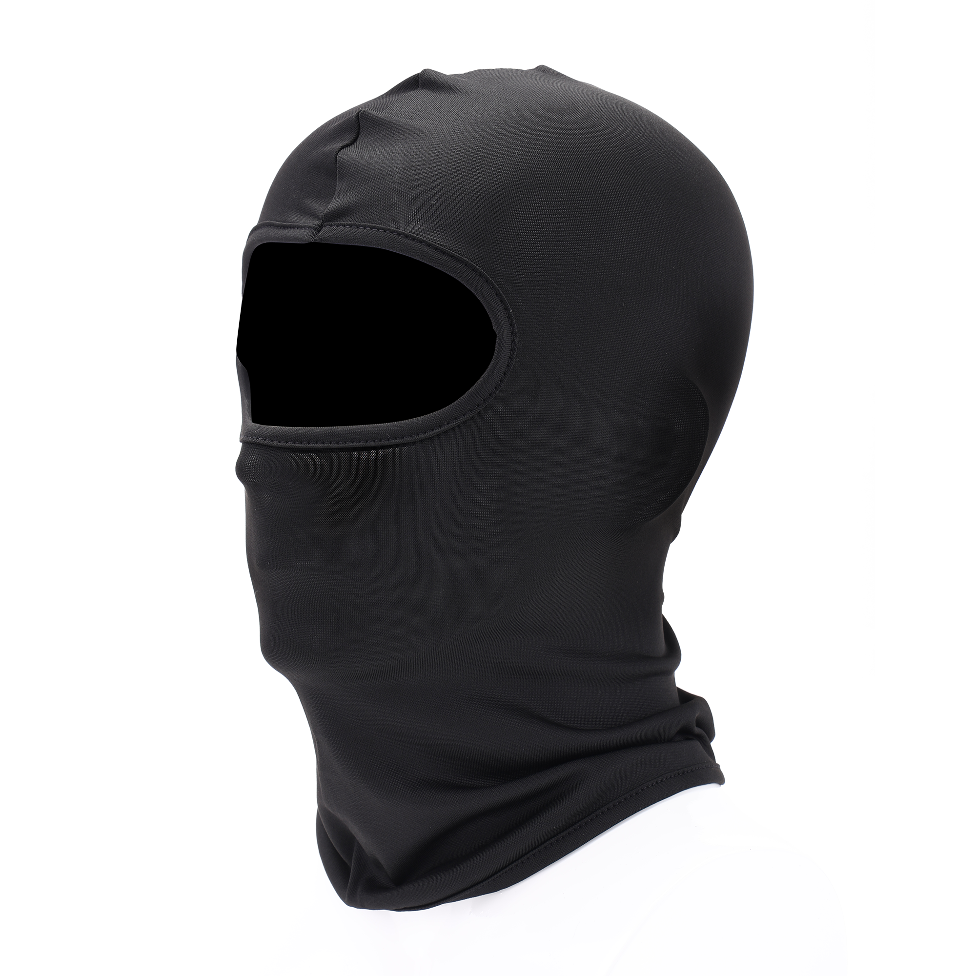 An Oumurs black full face balaclava for use under a helmet.
